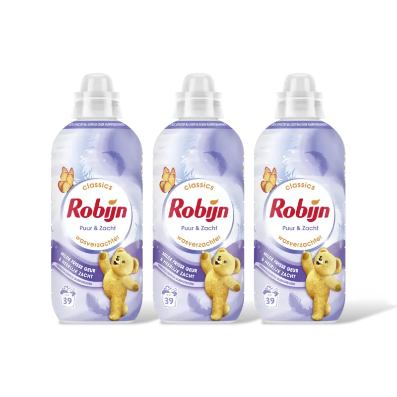 Robijn Wasverzachter puur & zacht 3-pack