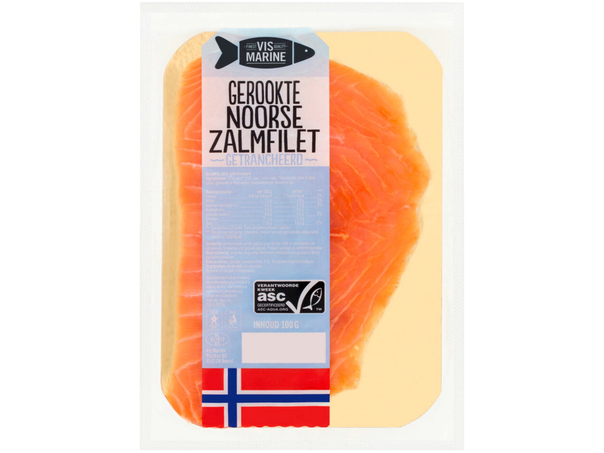 Gerookte Noorse zalmfilet