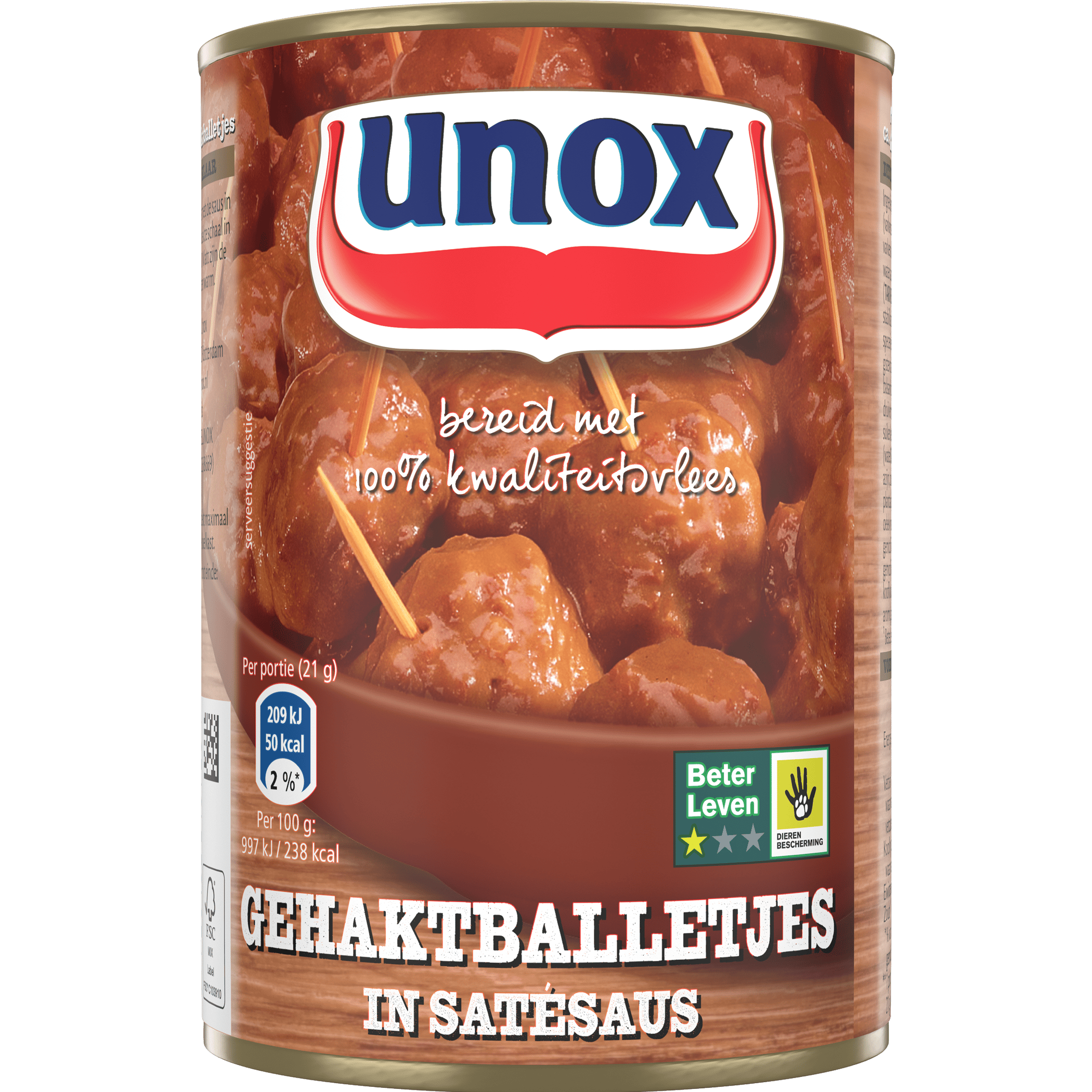 Unox Unox Snackballetjes in Satésaus