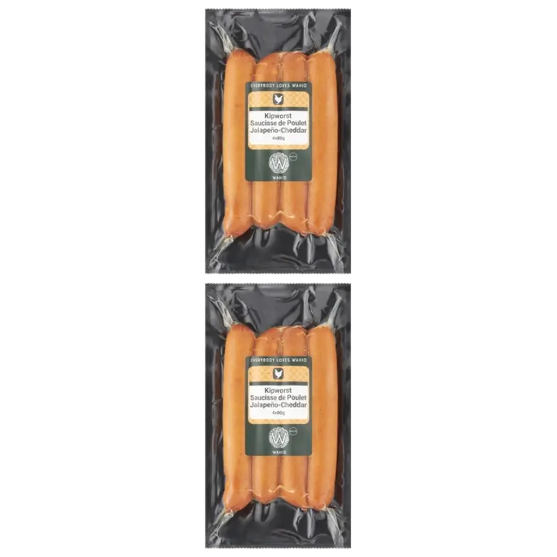Wahid Jalapeno- cheddar worst 2-pack