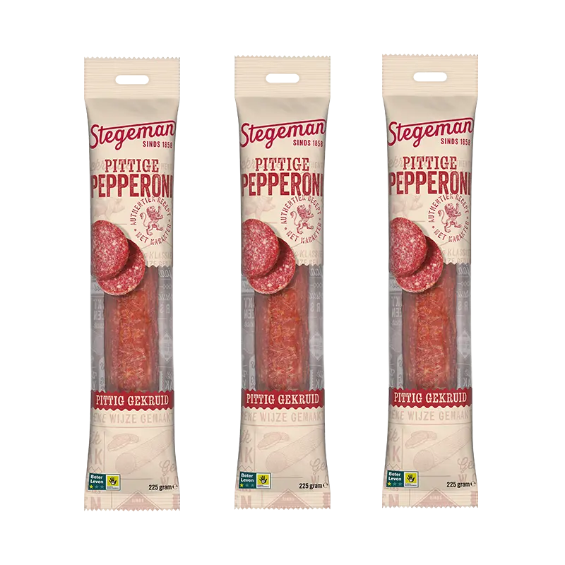 Stegeman Pittige pepperoni 3-pack
