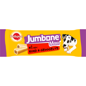 Pedigree Jumbone Maxi Kauwstaaf - Rund & Gevogelte - Hondensnack - 180 g