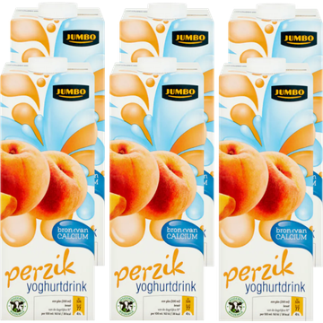 Jumbo Perzik Yoghurtdrink 6 x 1 L