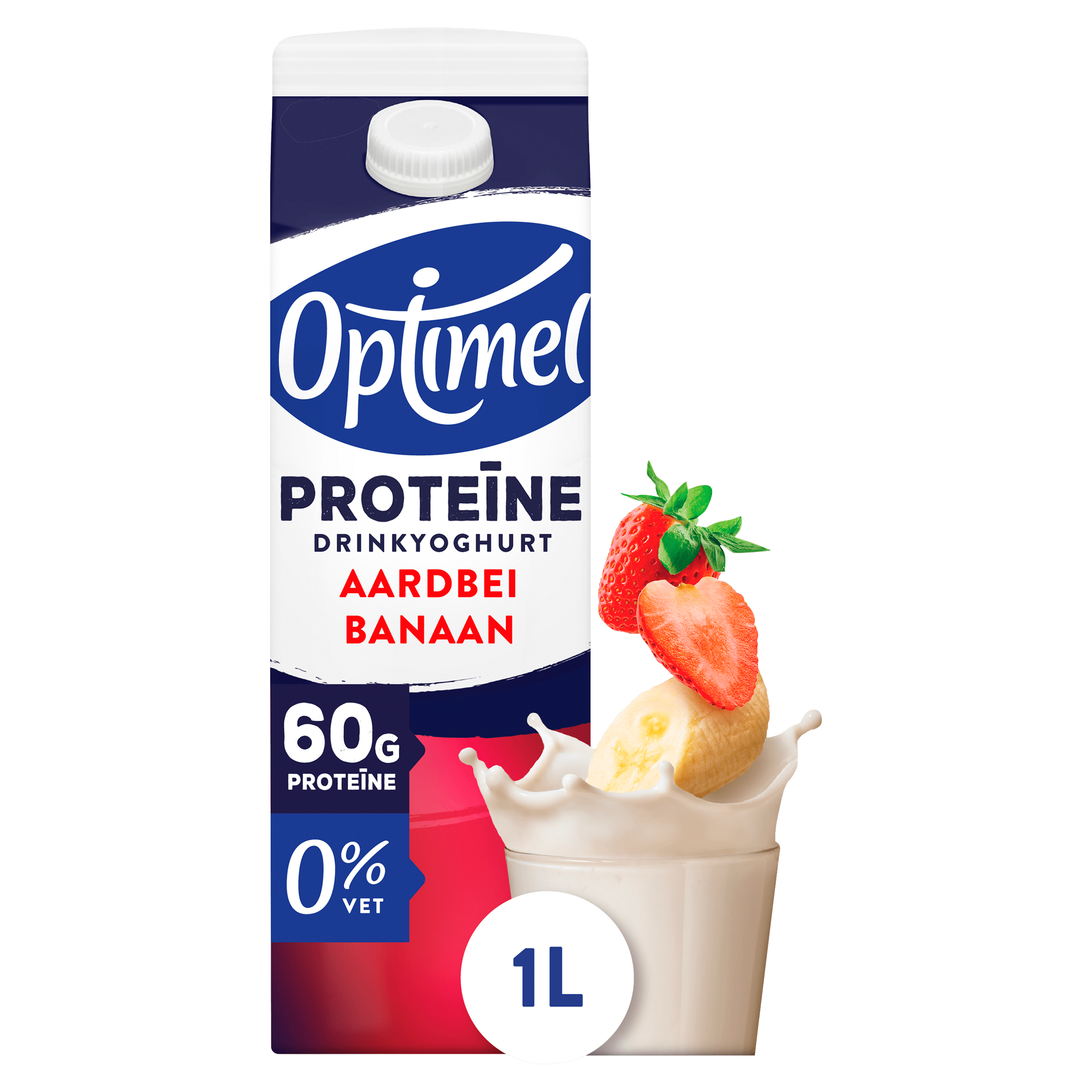 Optimel Drinkyoghurt Proteïne Aardbei Banaan