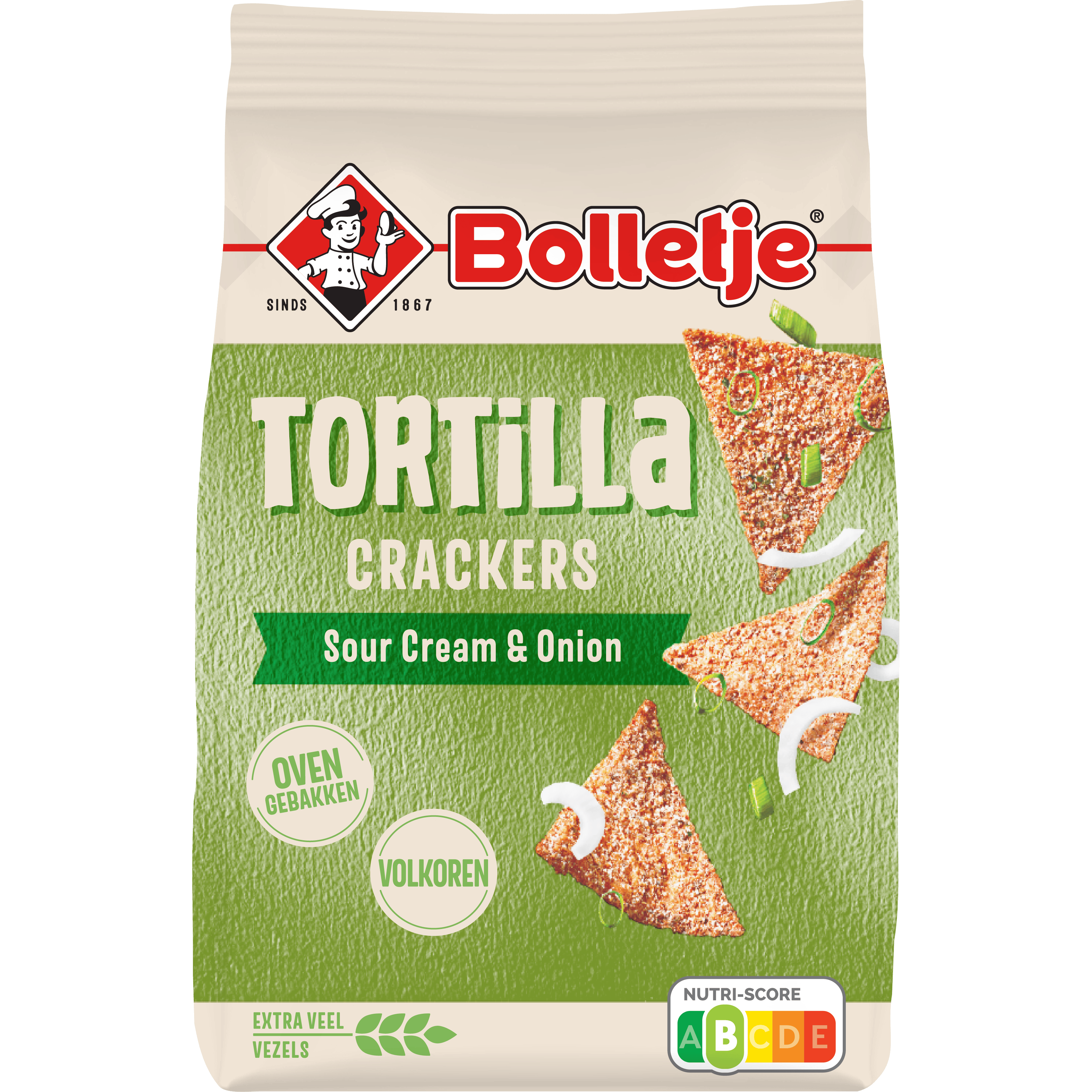 Bolletje Tortilla Crackers Sour Cream Onion