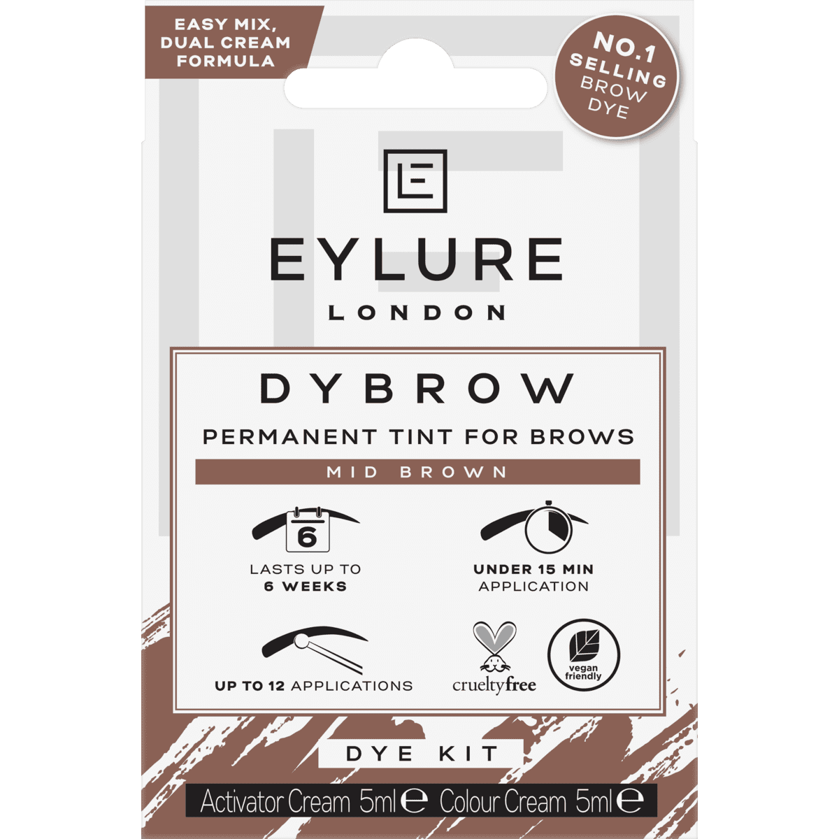 Eylure Dybrow Dye Kit  Medium Bruin