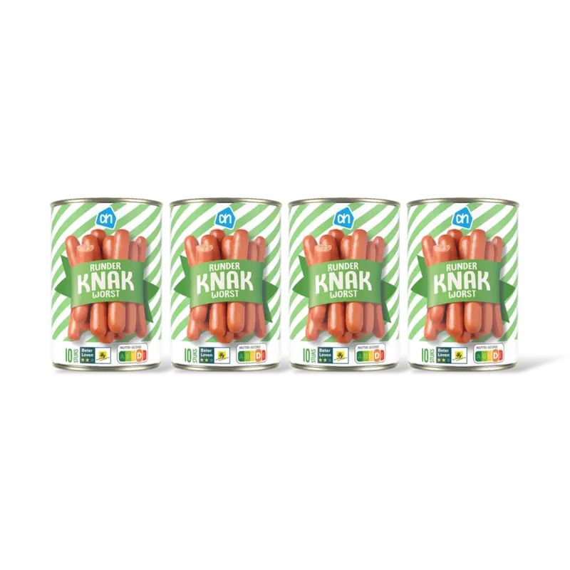 AH Runder knakworst 4-pack