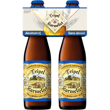 Tripel Karmeliet 0.4% Bier Fles 4 x 330ML