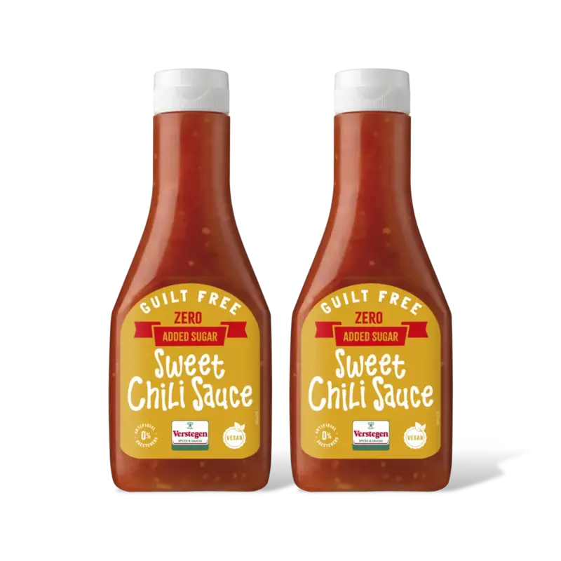 Verstegen Sweet chili saus zero added sugar 2-pack