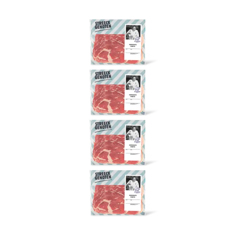 Streeckgenoten Gerookte ribeye 4-pack