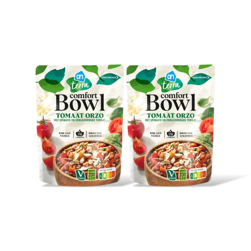 AH Comfort bowl tomaat orzo 2-pack
