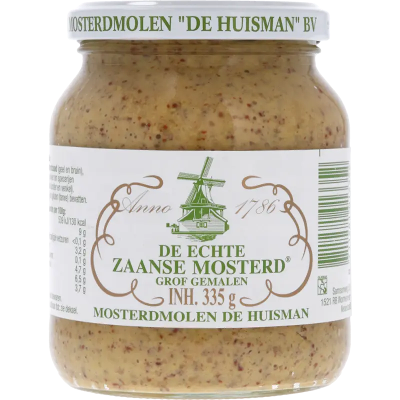 De Huisman Zaanse mosterd grof gemalen