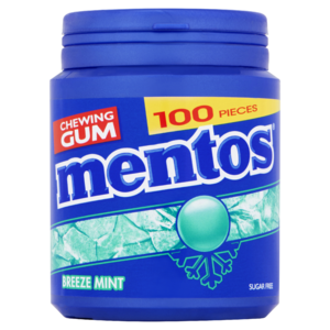 Mentos Gum Breeze Mint 100 St