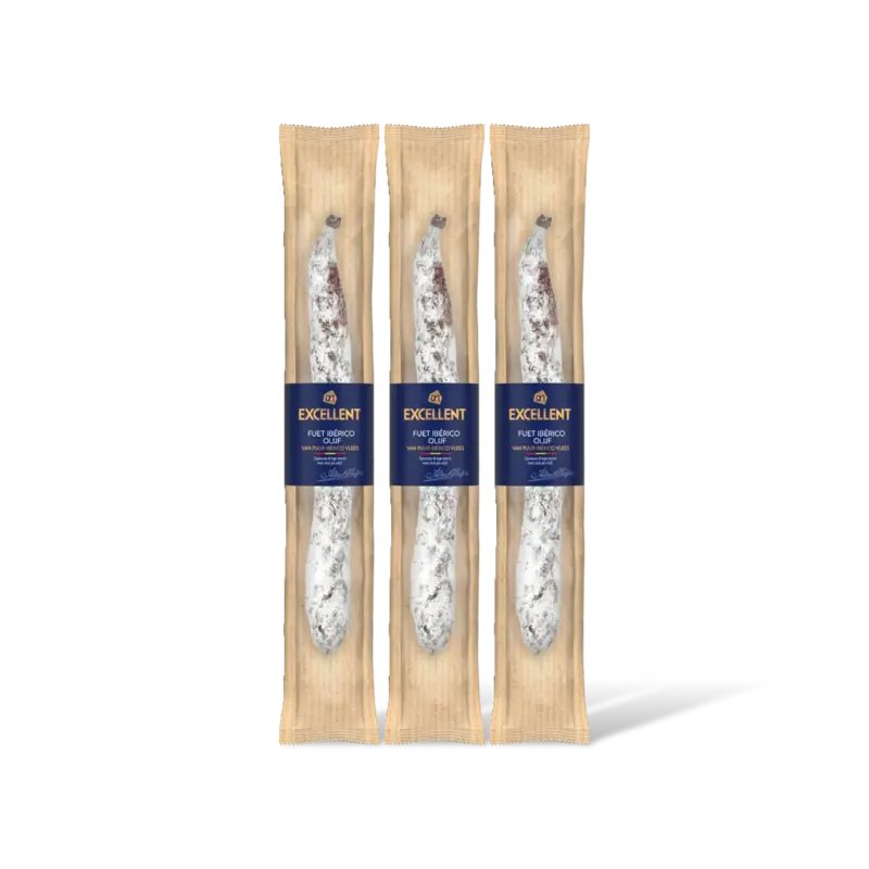 AH Excellent Fuet Iberico groene olijven 3-pack