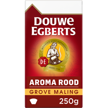 Douwe Egberts Aroma Rood Grove Maling Filterkoffie 250 g