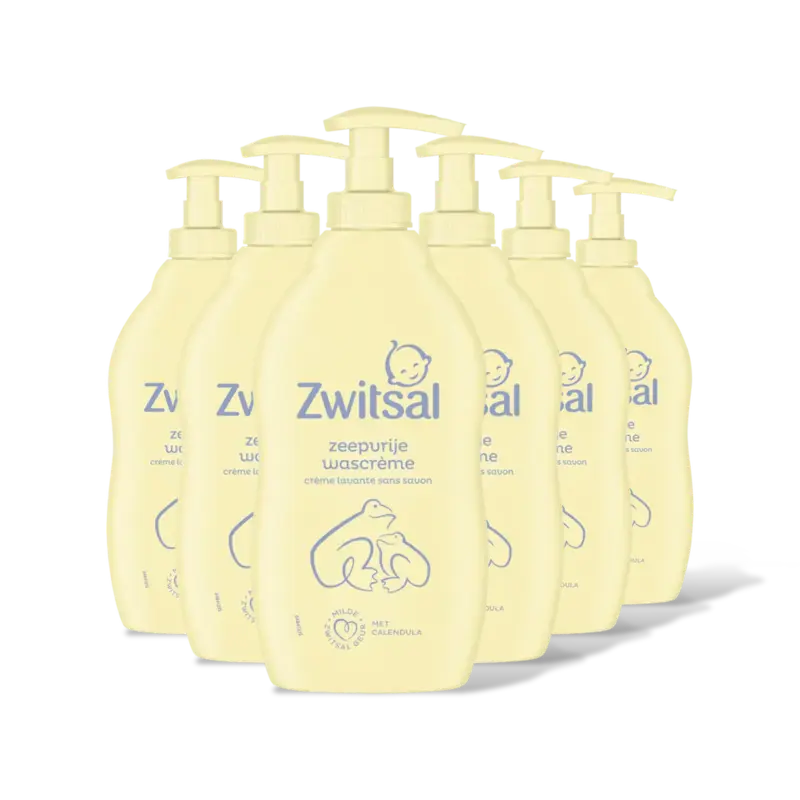 Zwitsal Baby zeepvrije wascrème 6-pack