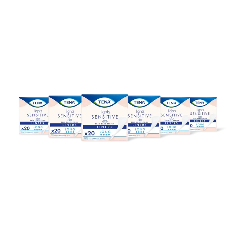 Tena Lights sensitive long inlegkruisjes 6pck