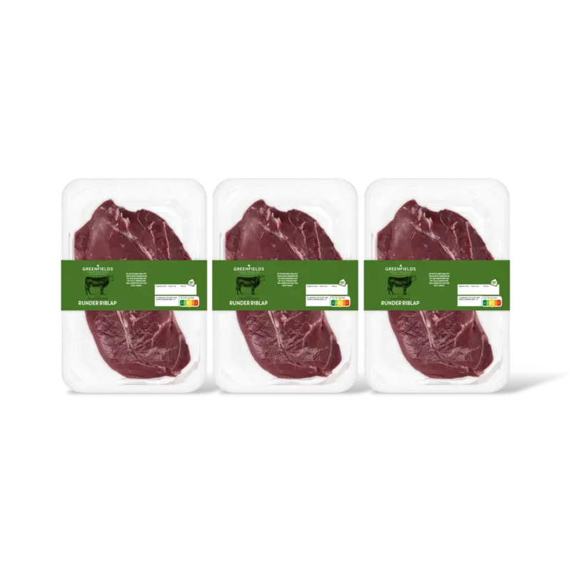 AH Greenfields Runder riblap 3-pack