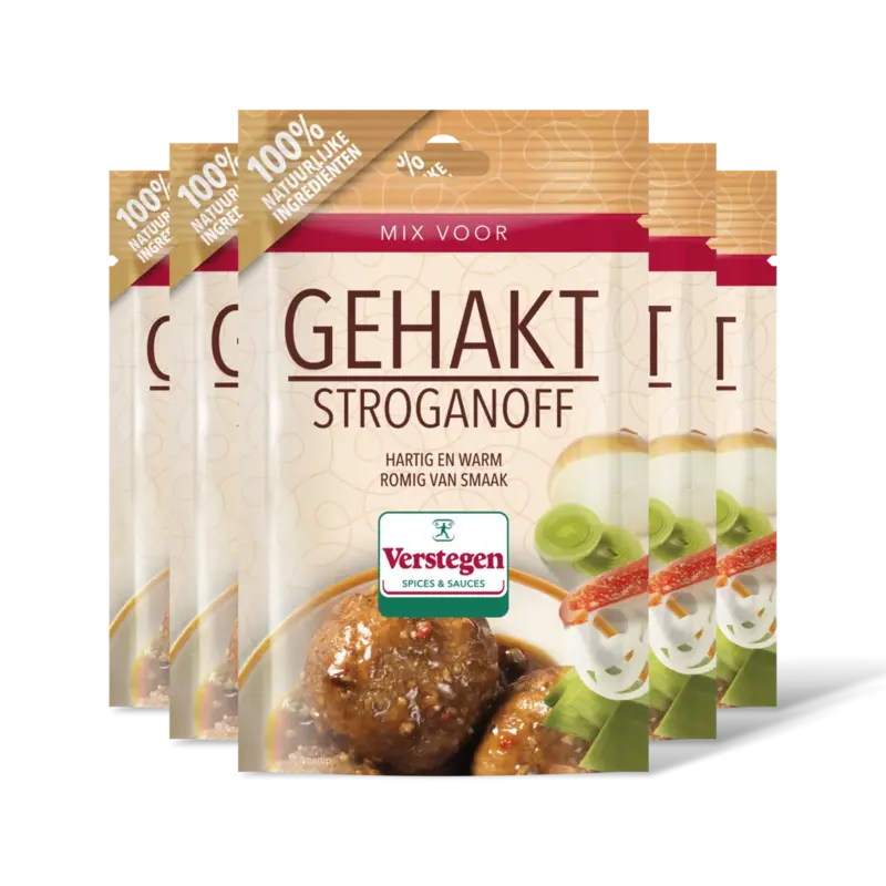 Verstegen Kruidenmix voor gehakt stroganoff 5-pack