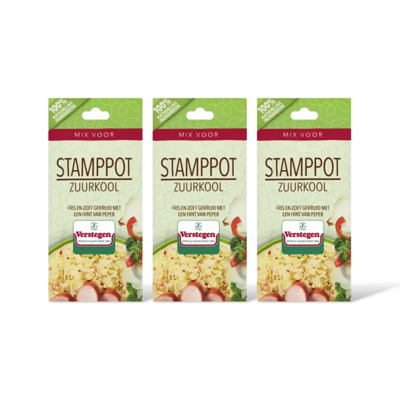 Verstegen Kruidenmix voor stamppot zuurkool 3-pack