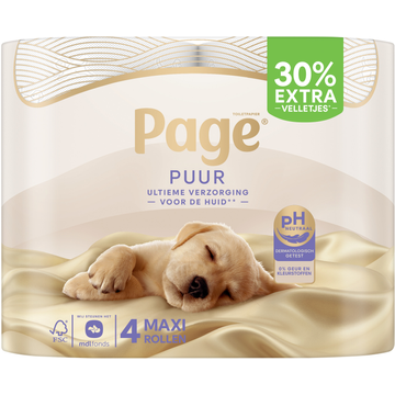 Page Puur Toiletpapier 4-rollen