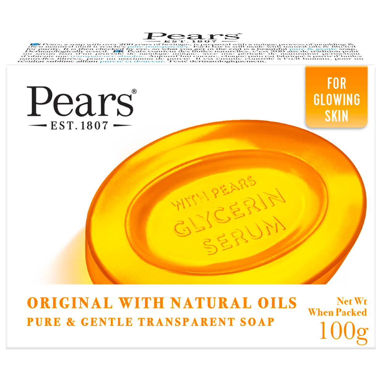 Pears Natural Oil Bar 100 gram