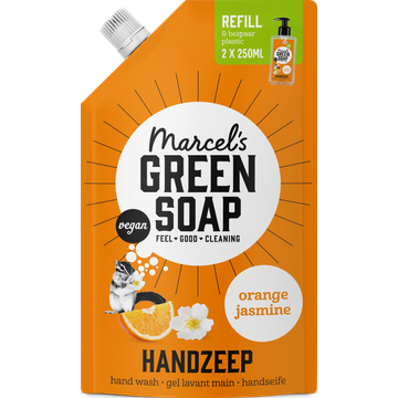 Marcel's Green Soap Orange Jasmine Handzeep Refill Pack 500 ml