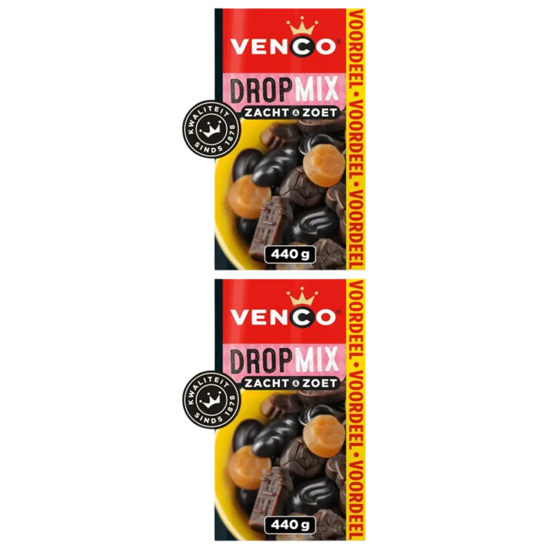 Venco Dropmix zacht & zoet voordeel 2-pack
