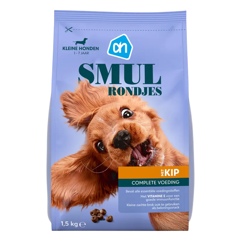 AH Smulrondjes kleine honden met kip
