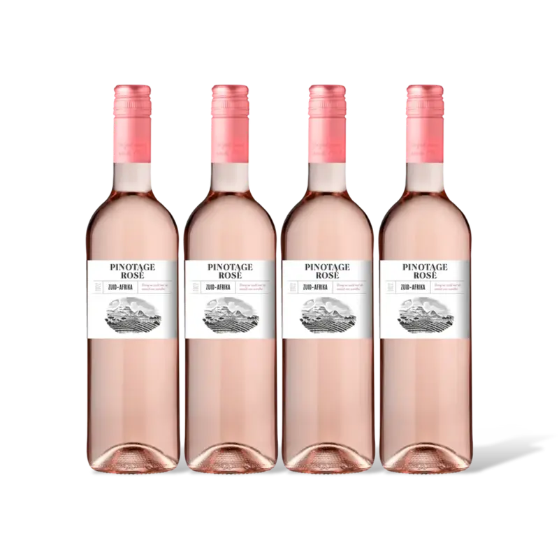 AH AH Pinotage rosé 4 flessen