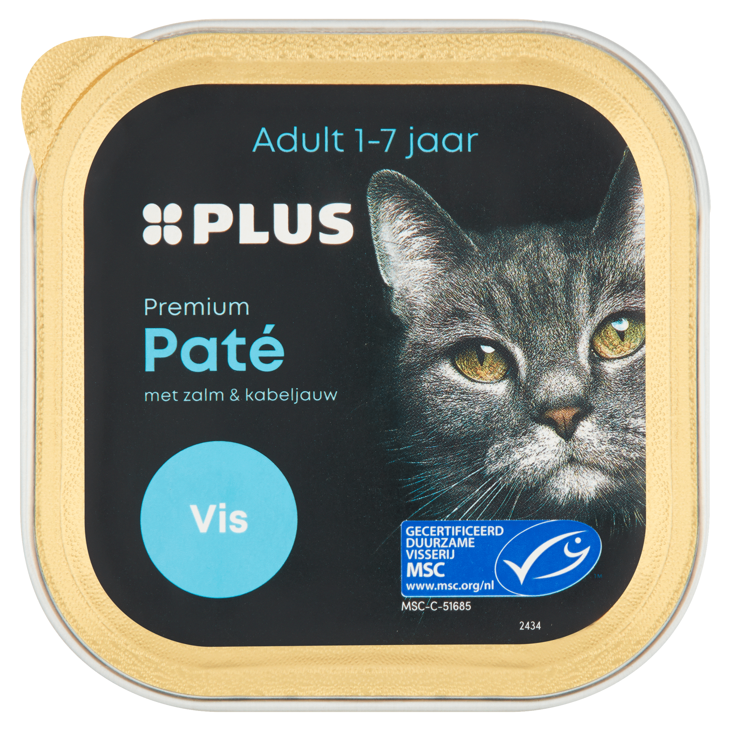 PLUS Premium Katten paté vis MSC