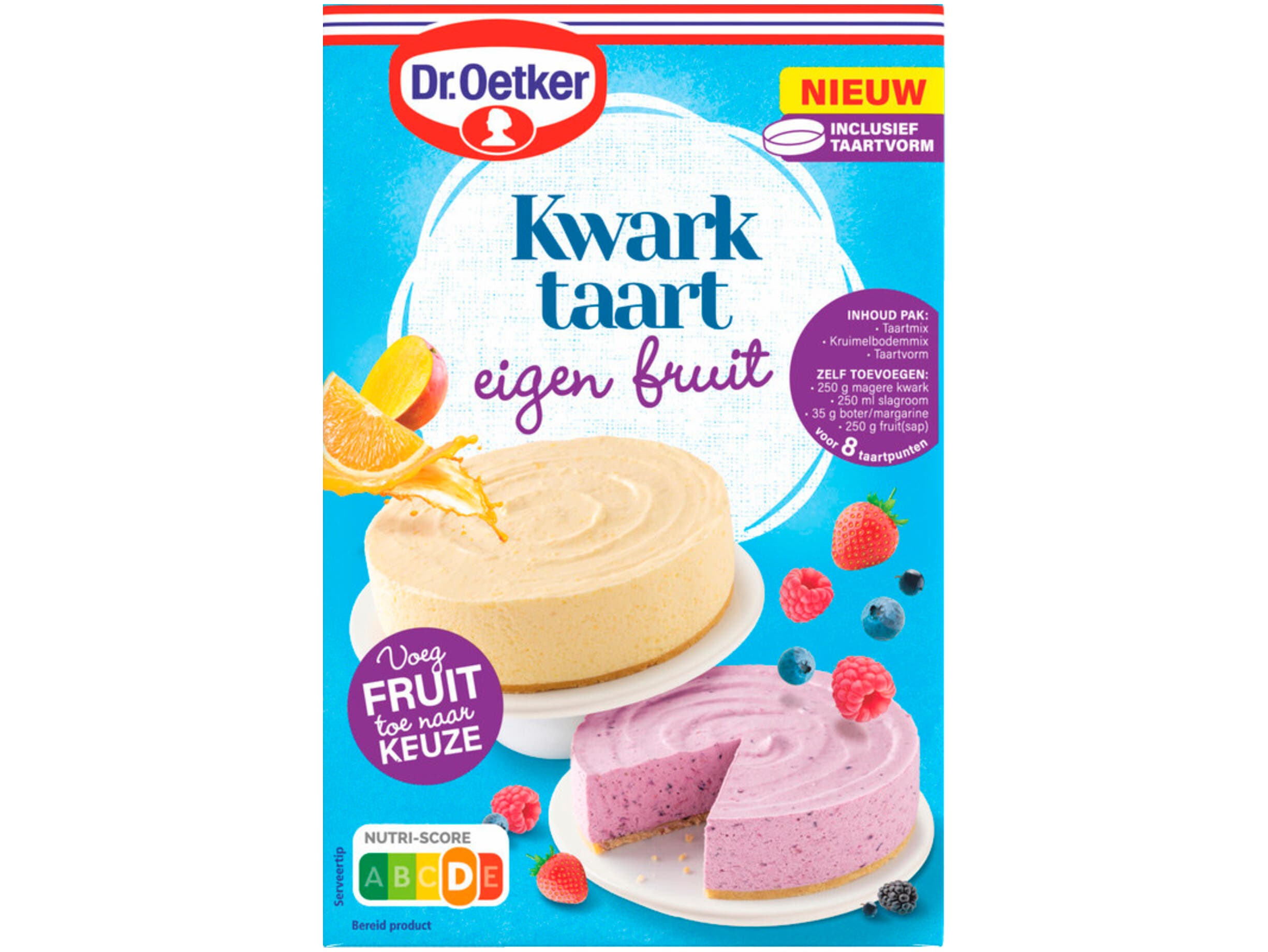 Kwarktaart eigen fruit