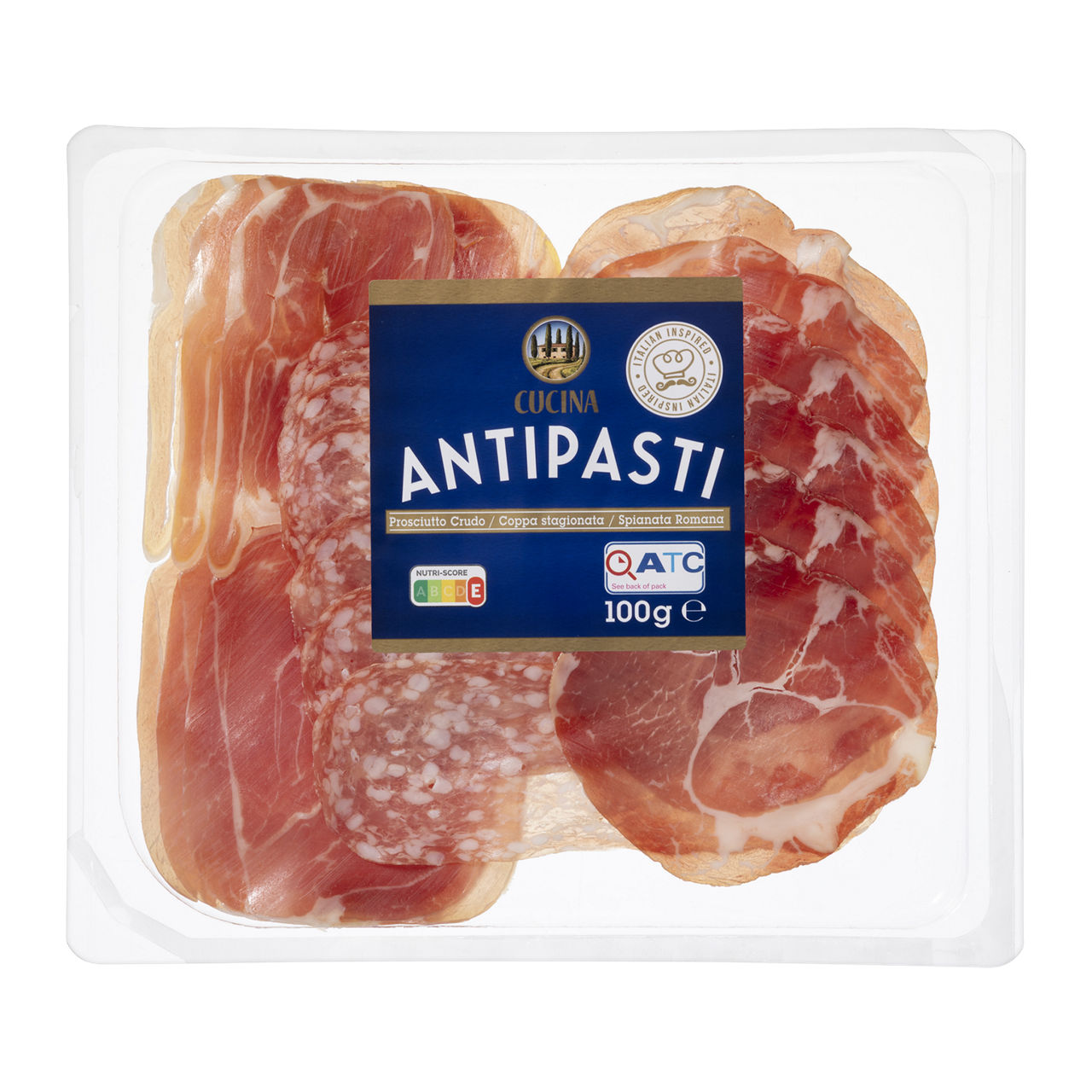 Italiaanse antipasti-schotel