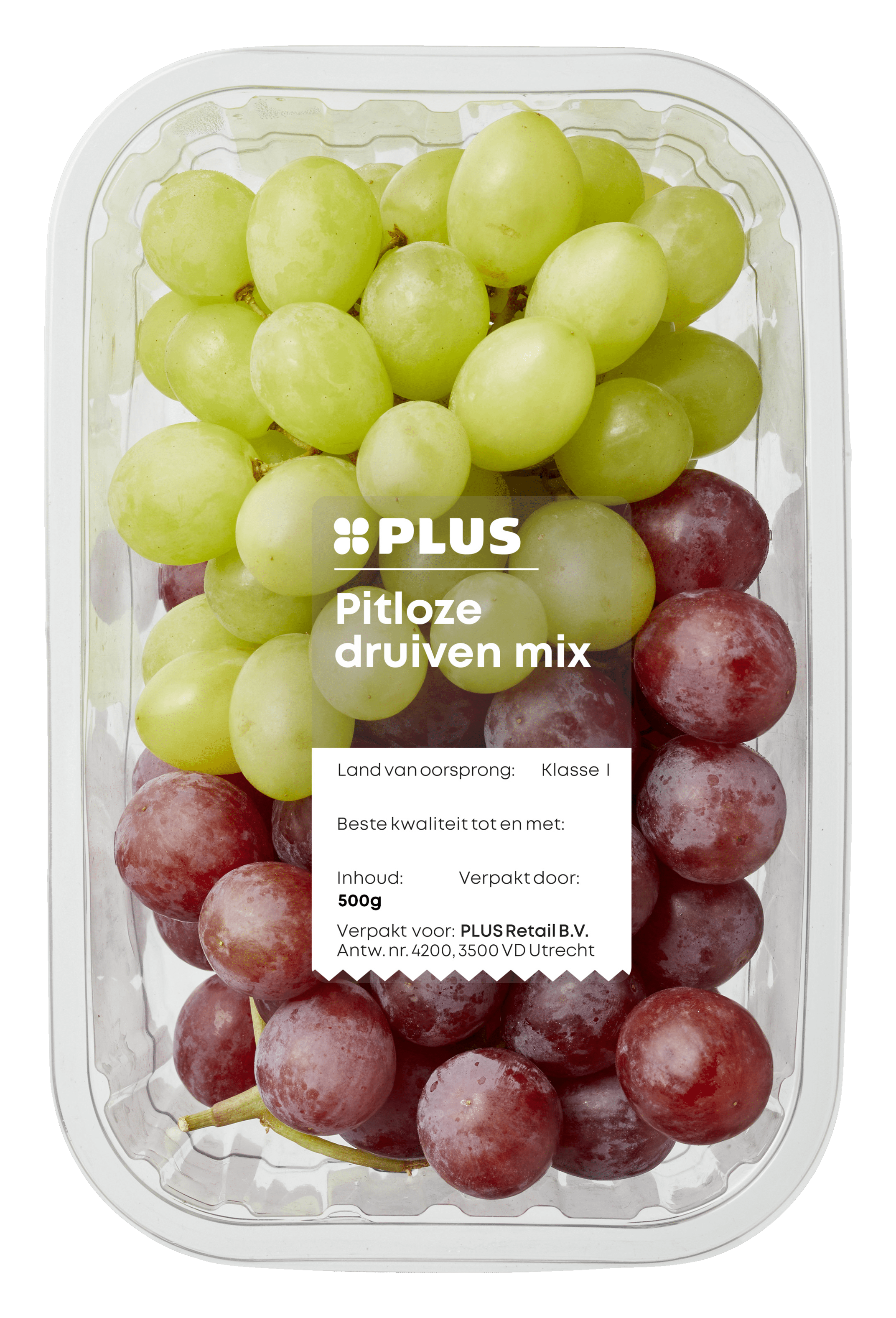 PLUS Druiven mix rood en wit pitloos
