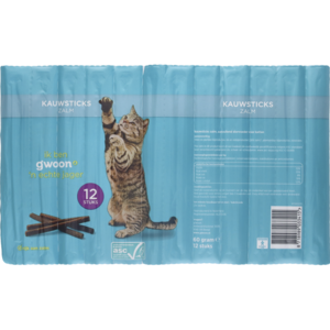 G'woon Kat Kauwsticks Zalm