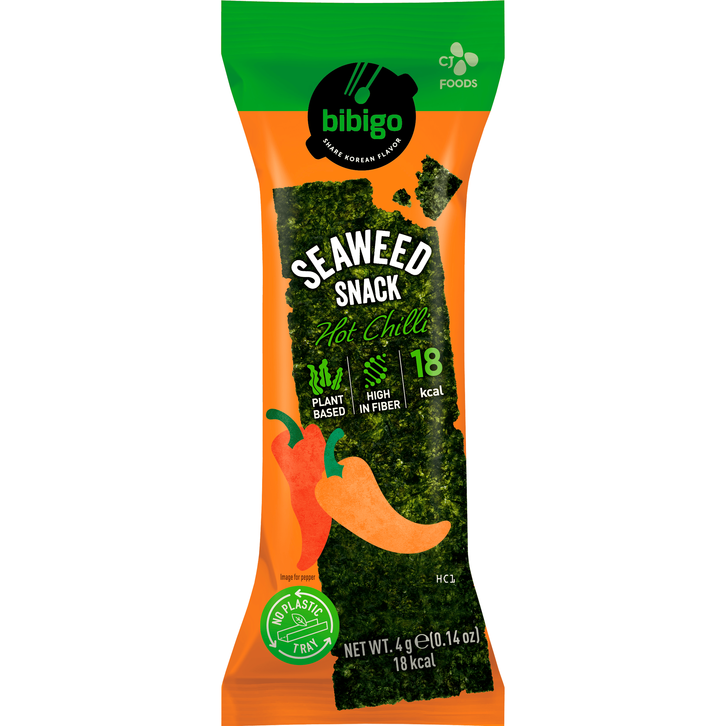 Bibigo Zeewiersnack Pittige chili