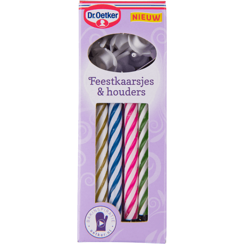 Dr. Oetker Feestkaarsjes met houders