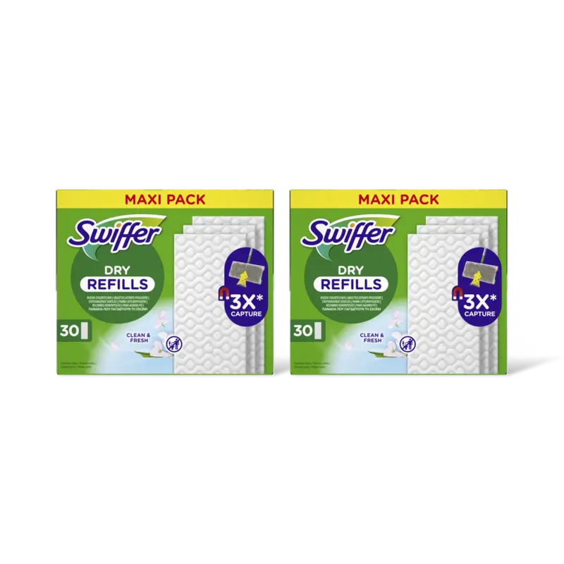 Swiffer Vloerdoekjes droog navulling max pck 2pk