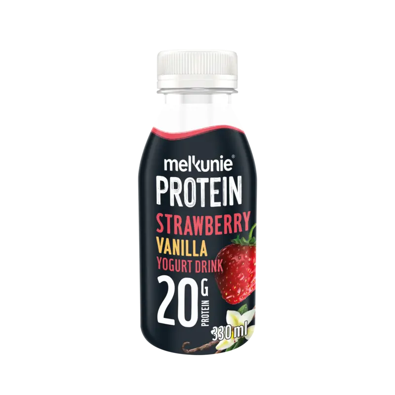 Melkunie Protein aardbei & vanille yoghurtdrink