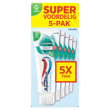 Aquafresh Coolmint Tandpasta 5 Stuks