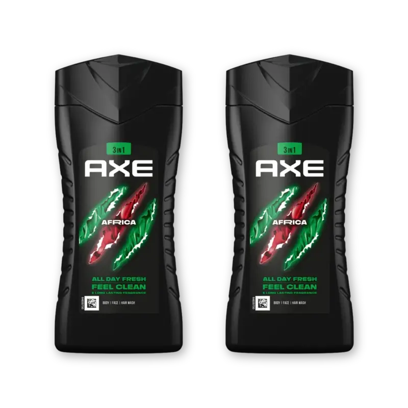 Axe Africa showergel 2-pack