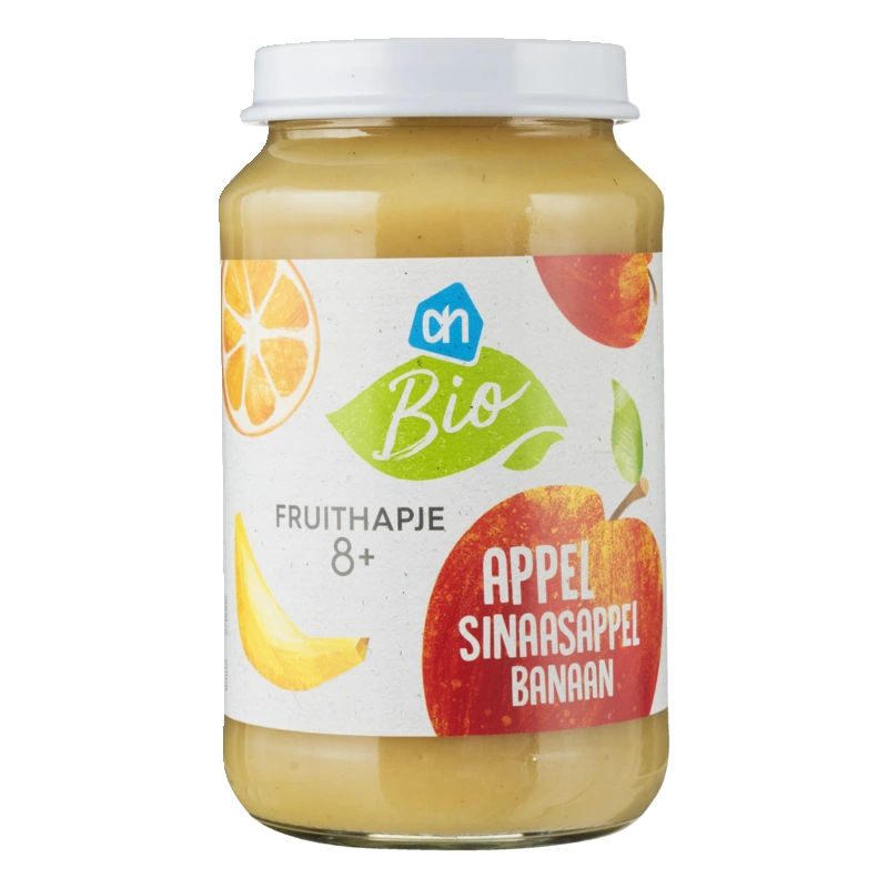 AH Biologisch Fruithapje appel sinaasappel 8m+
