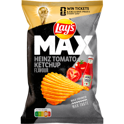 Lay's Ribbelchips max heinz tomato ketchup