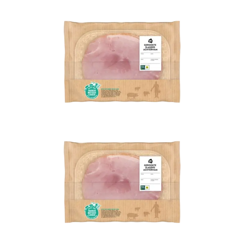 AH Gerookte slagersachterham 2-pack