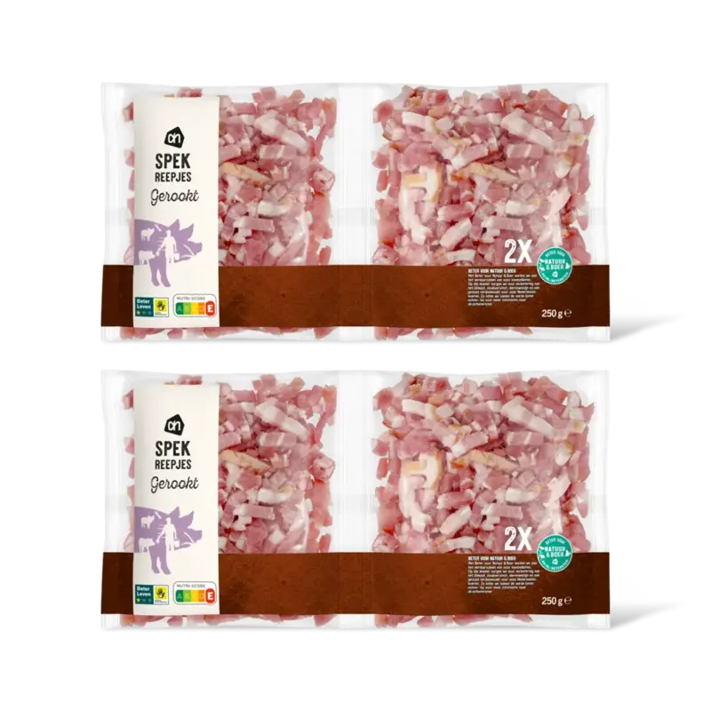 AH Gerookte spekreepjes 2-pack