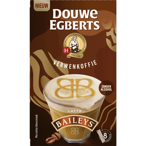 Douwe Egberts Oploskoffie latte baileys 5 st.