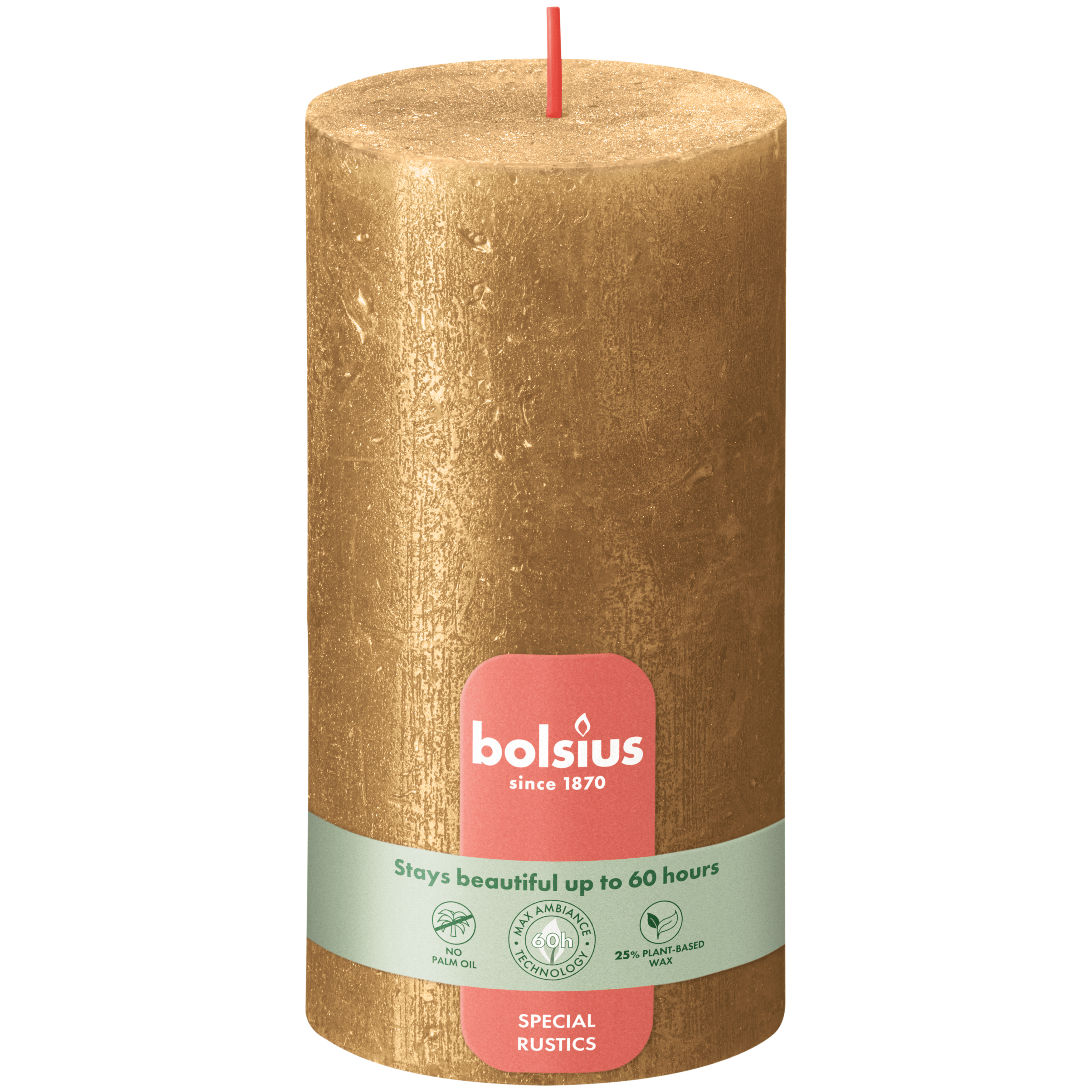 Bolsius Stompkaars Shimmer 130/68 Gold