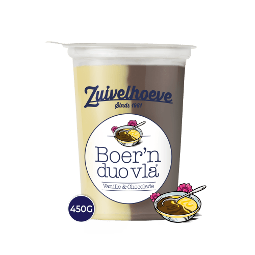 Zuivelhoeve Boern vla vanille chocolade