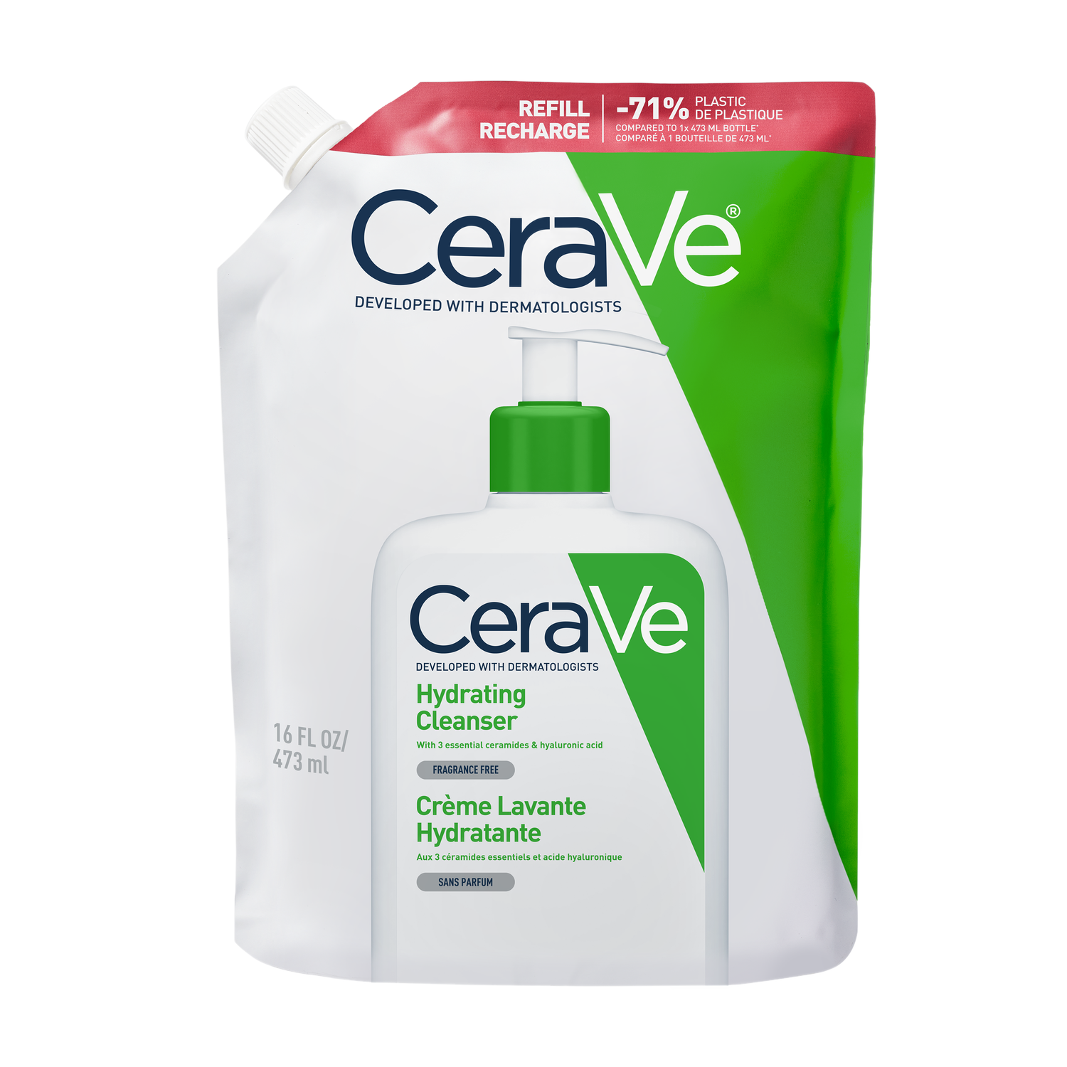 CeraVe Hydraterende Reinigingscrème Navulling 473 ML