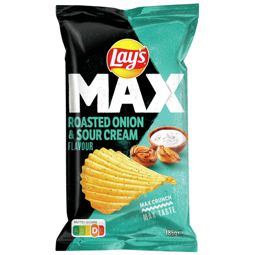 Lay's Chips max roasted onion & sour cream